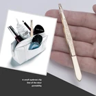 Профессиональный пинцет для макияжа, пинцет из нержавеющей стали для бровей, объемный 3D Пинцет для наращивания ресниц, инструменты для макияжа