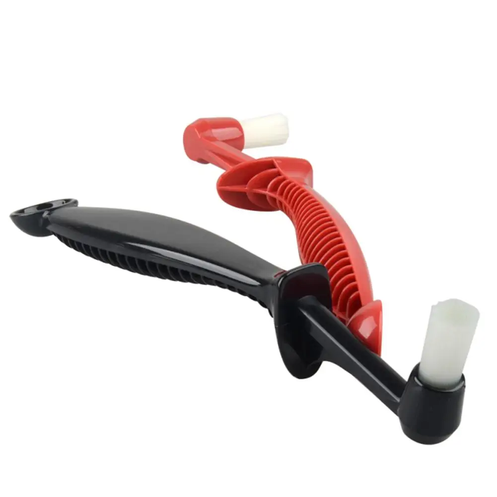 Home Dust Brush Double Head Anti-scald Handle Coffee Machine Cleaning Brush Spoon Espresso Coffee Maker Cleaner Brush