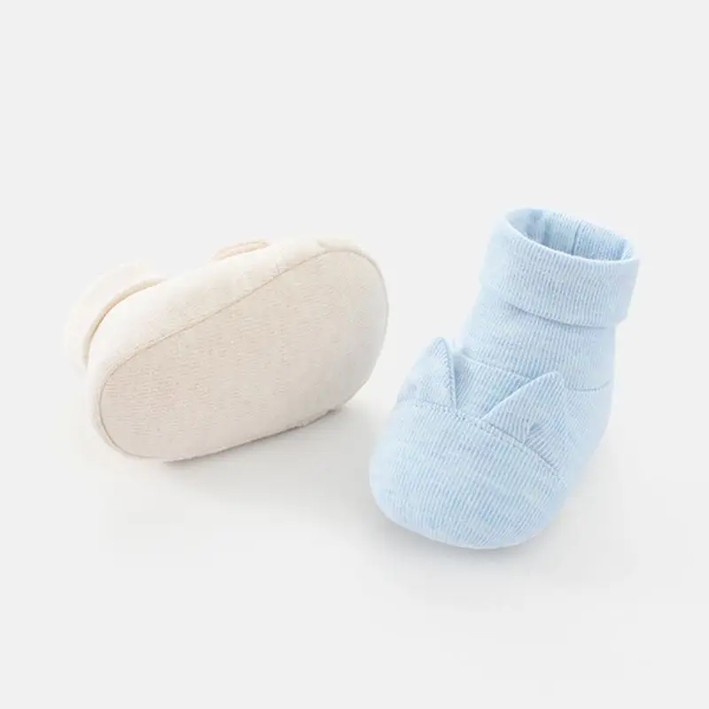 Новые хлопковые детские шапки перчатки комплект с футляром для новорожденных