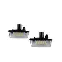 2pcs canbus led license plate lights for toyota corolla e11 crown s180 starlet ep91 vios previa acr50 gsr50 number plate lamp