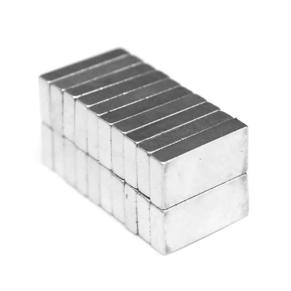 

50% Hot Sale 20Pcs 10x5x2mm N52 Super Strong Cuboid Shape Blocks Rare Earth Neodymium Magnets