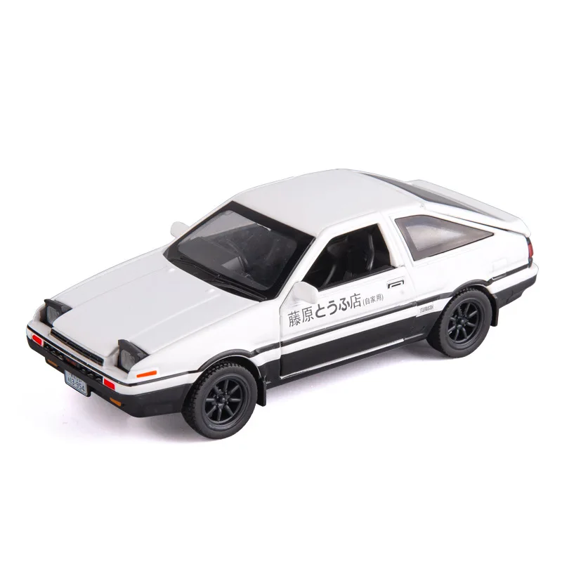 DIY 1:28 аниме начал D Ae86 металлический автомобиль модельный магазин фон пейзаж