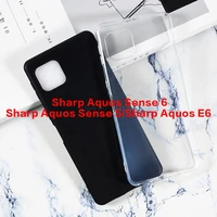 soft black tpu case for sharp aquos sense6 sense 6s 5 e6 transparent phone case for sharp aquos zero6 air aquos wish2 back cover