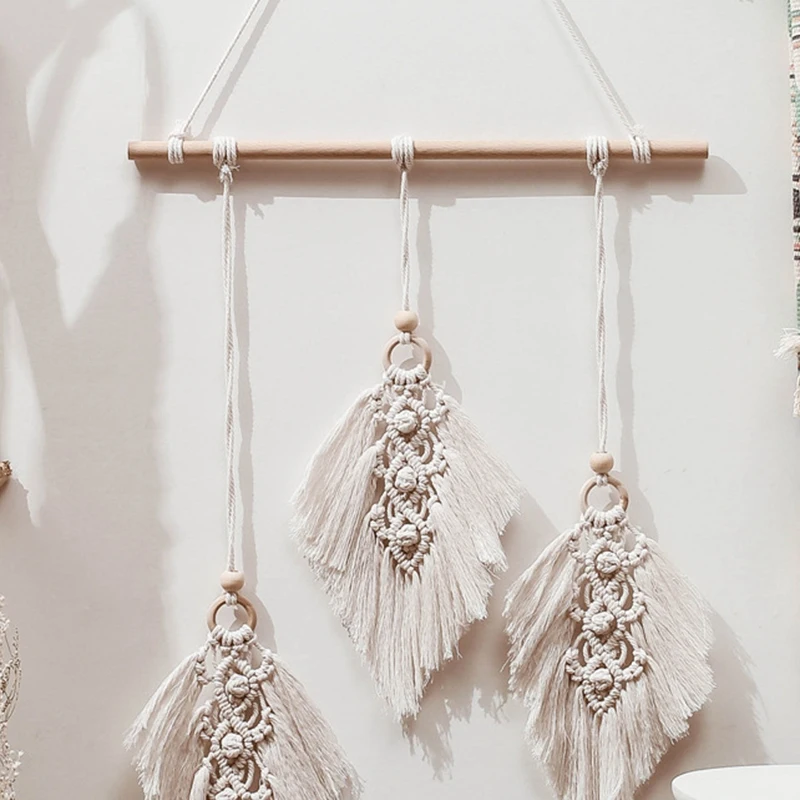 

Nordic Tassel Cotton Woven Hot Macrame Wall Hanging Tapestry Wall Decoration Bohemian Woven Home Decoration