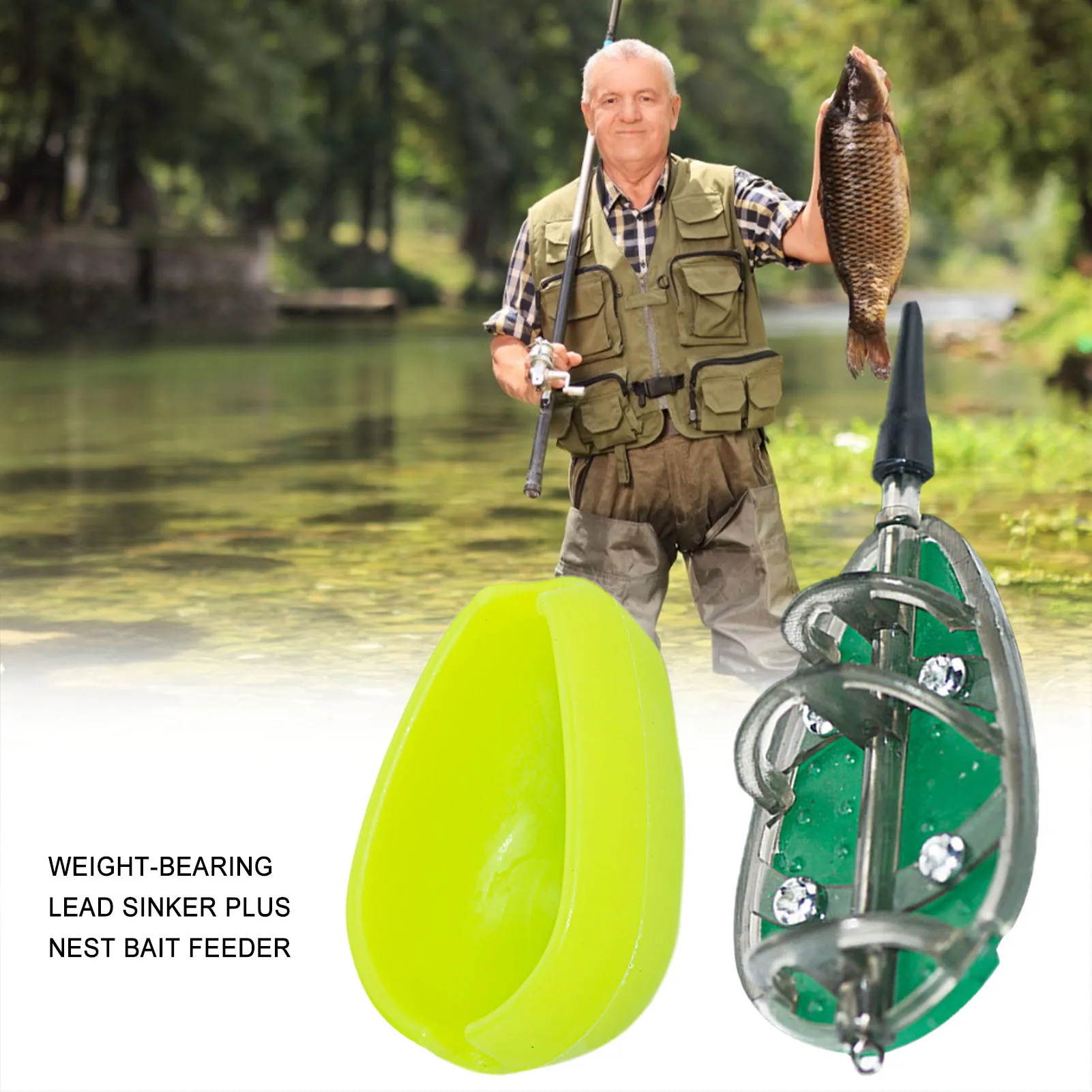 Приманка встроенный метод подачи Литейный инструмент для ловли карпа кормления