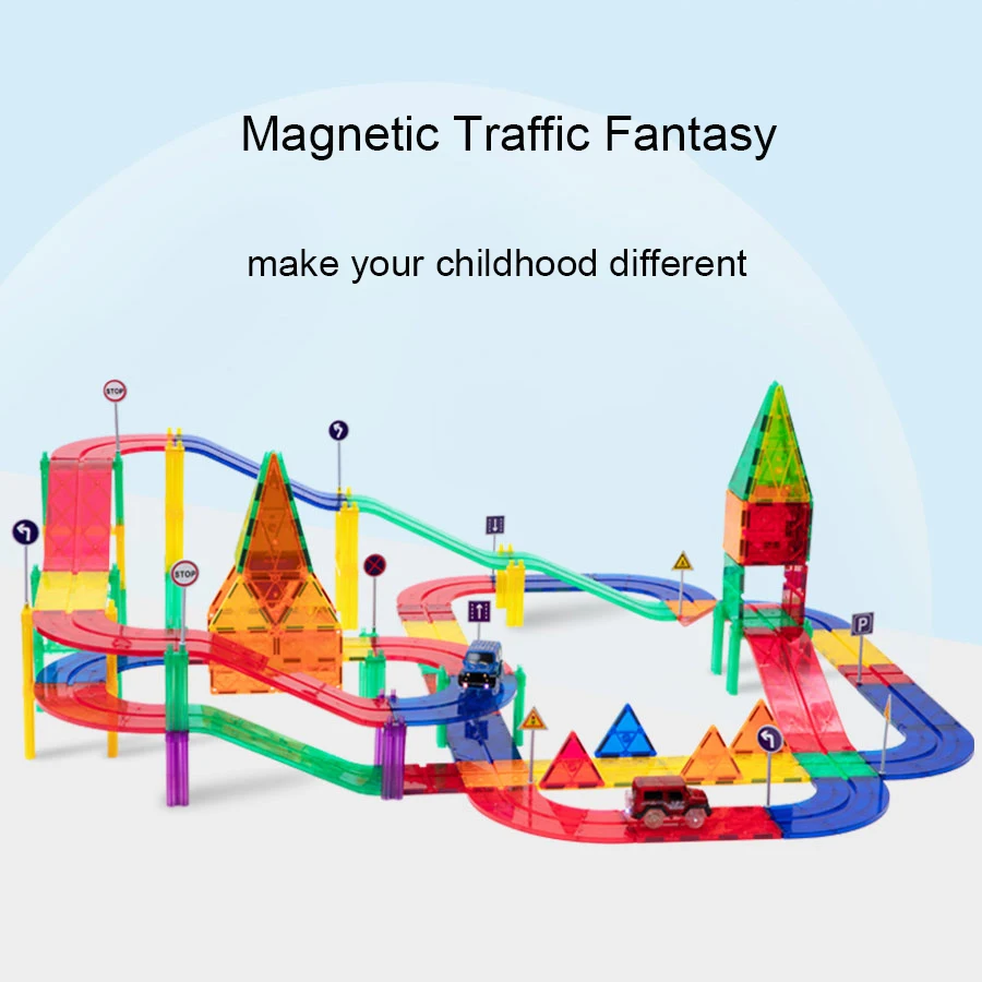 Новинка магнитная плитка Прозрачный большой размер Магнитный конструктор