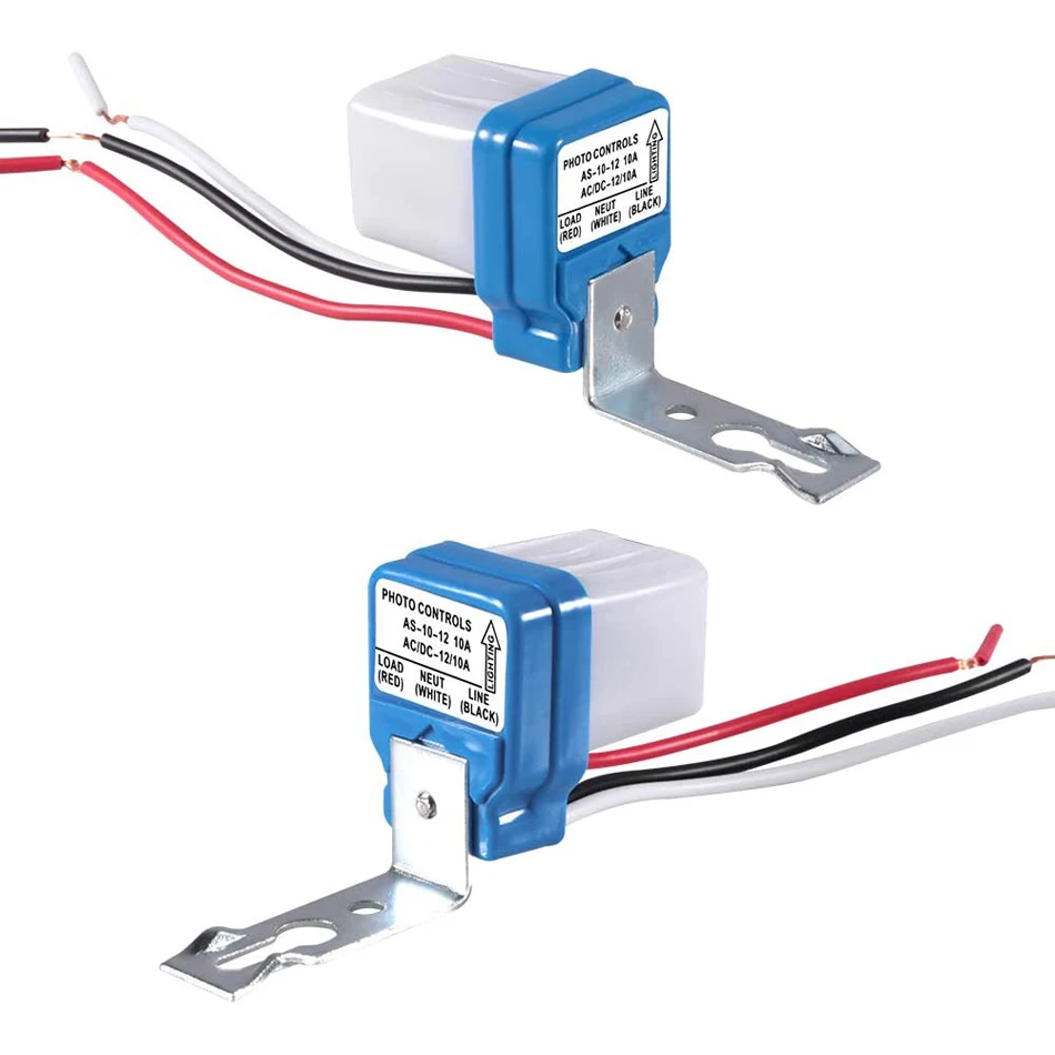 AC 110V 220V DC 12V 24V 10A автоматический Вкл/Выкл фотоэлемент переключатель уличного