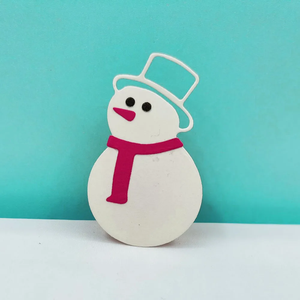 

Die Cutting Christmas Dies Cut Snowman Fustelle For DIY Scrapbooking Card Making Album Decor Craft Clear Stamps And Dies