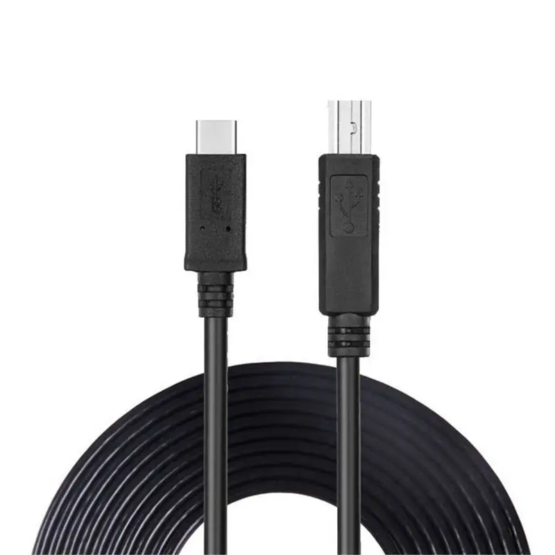 USB C 3 1 Type папа к USB2.0 B Мужской кабель для передачи данных ноутбука принтер жесткий