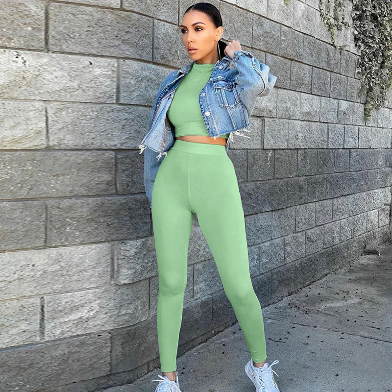 

Long Sleeve Two Piece Set Outfits Women Tracksuit Clothes Jogging Femme Crop Tops Chandals Mujer Dresy Damskie Ensemble Conjunto