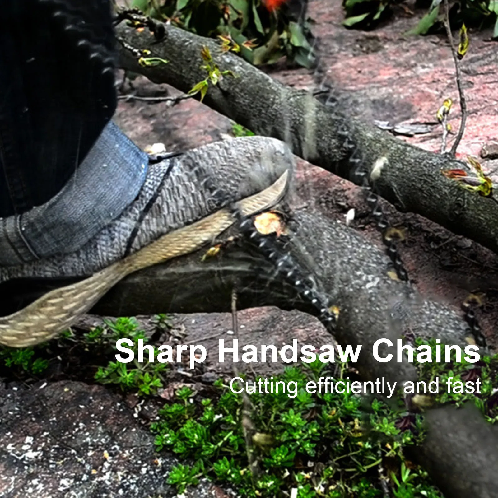 

3/8 Thin Tooth Hand Chainsaw Garden Trimming Tools Outdoor Survival Chainsaw Folding Portable Chainsaw 650mm Hand Chainsaw