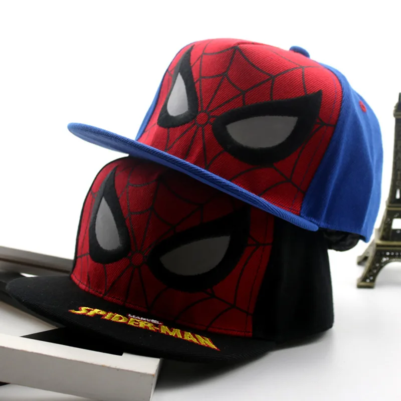 

Disney 2021 new children's cartoon hat boys and girls sunshade baseball cap hip hop sun hat Marvel Comics series baby hat