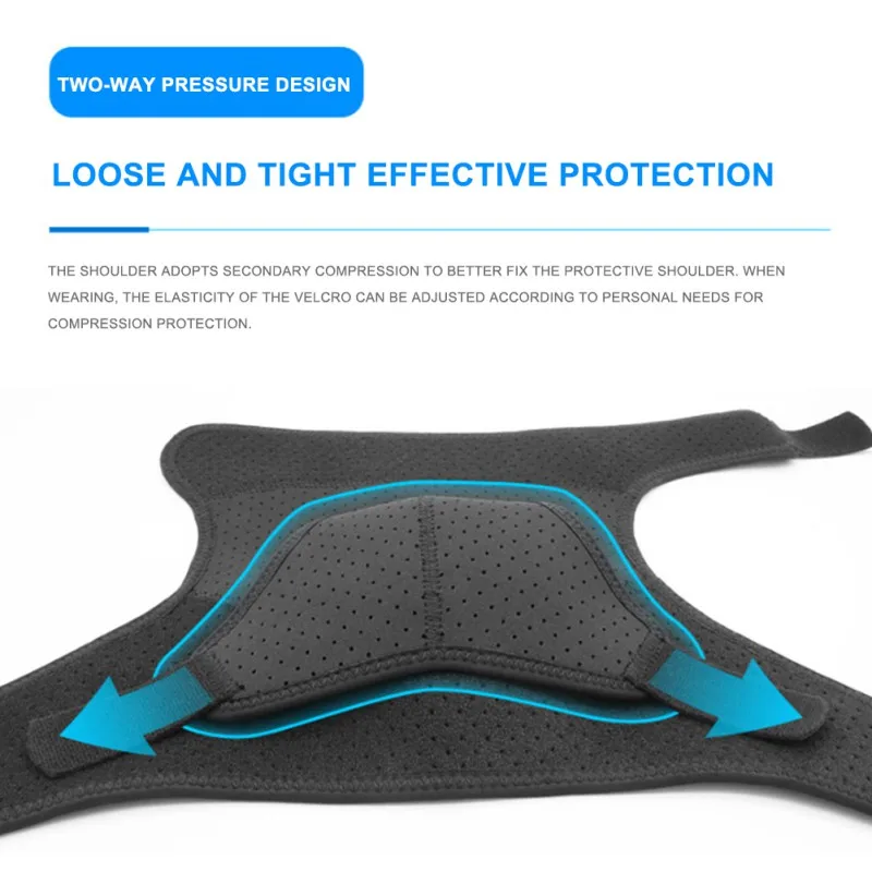 

Adjustable Shoulder Support Protector Elastic Shoulder Bandage Breathable Sports Single Shoulder Brace Belt Pain Relief Strap