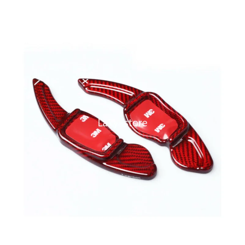 

Новое украшение для салона из натурального углеродного волокна, 2 шт., насадка на рулевое колесо для Volkswagen VW Golf 6