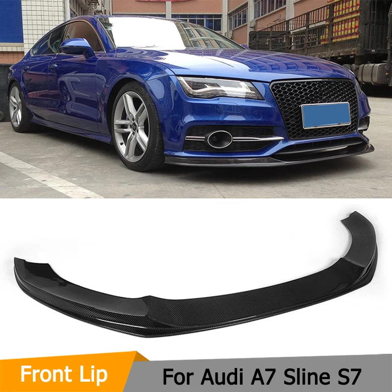 

Car Front Bumper Lip Spoiler for Audi A7 Sline S7 2012 - 2014 Non for Standard Carbon Fiber Front Bumper Lip Spoiler Splitters