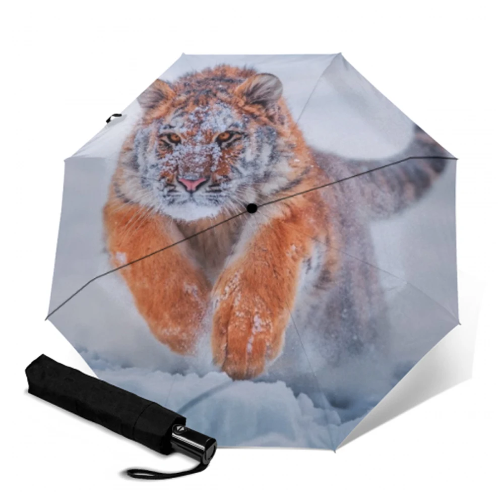 Зонтик складной для мужчин и женщин модный аксессуар от солнца дождя с