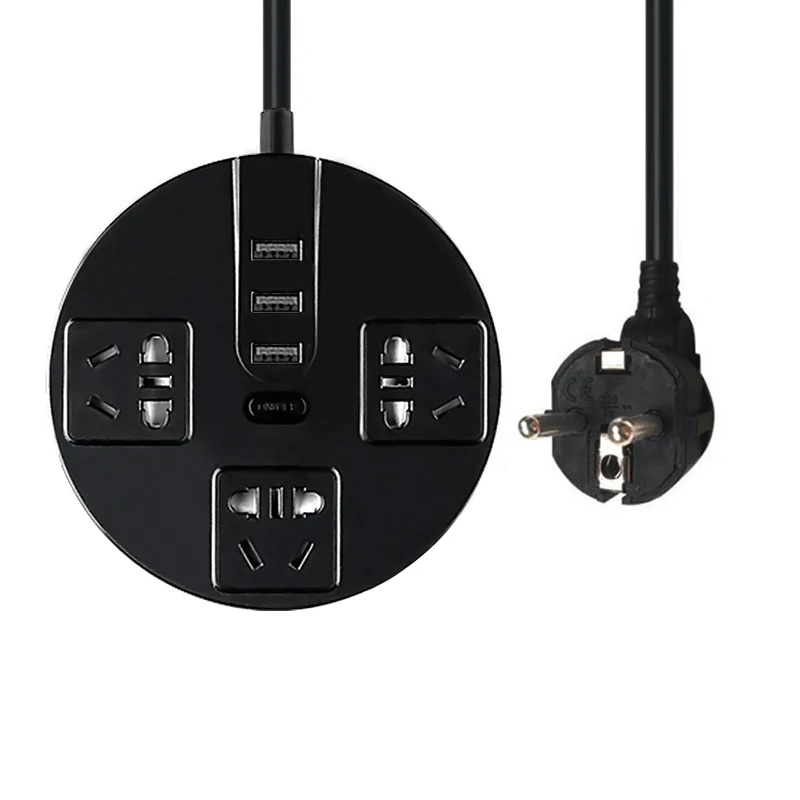 Мощность розеток с 3/4USB Порты Зарядное устройство Китай Стандартный розетка