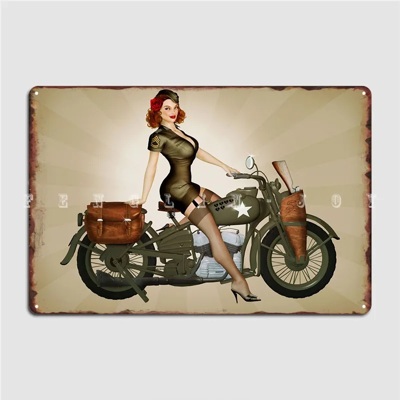 

Sgt Davison милитари пинап металлическая вывеска Настенная роспись клубный бар дизайн стен декор жестяные вывески плакаты