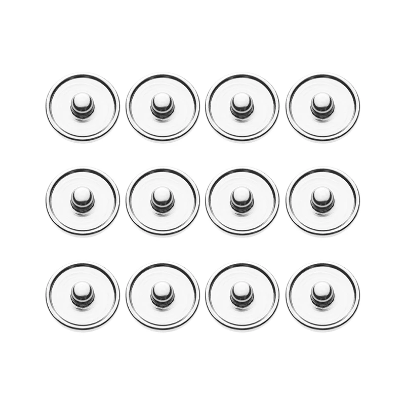 

20pcs Blank Copper Cufflink Tray Snap Button Base Inner Size 10 16mm Cameo Cabochon Pendant Setting Base DIY Jewelry Findings