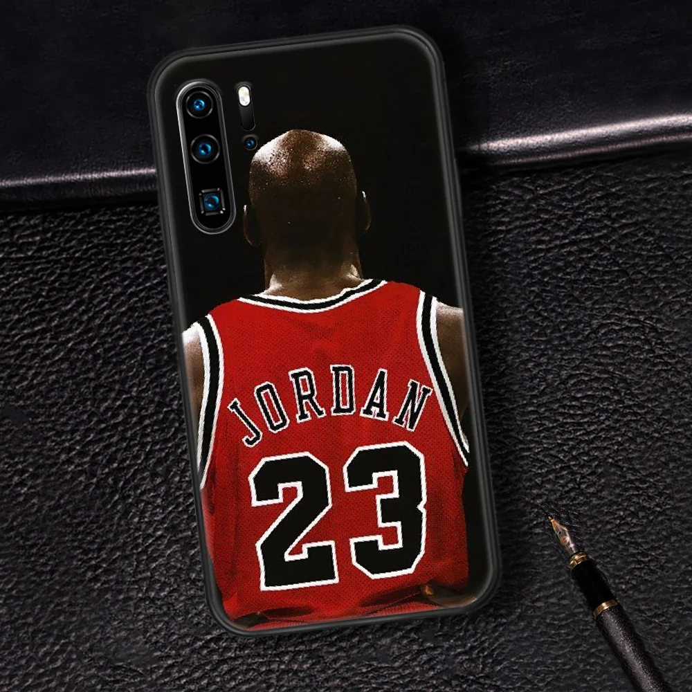 

Basketball Jordan 23 Phone Case For Huawei P Mate 10 20 30 40 Pro Lite Smart 2019 2021 black Funda Trend Shell Soft Bumper