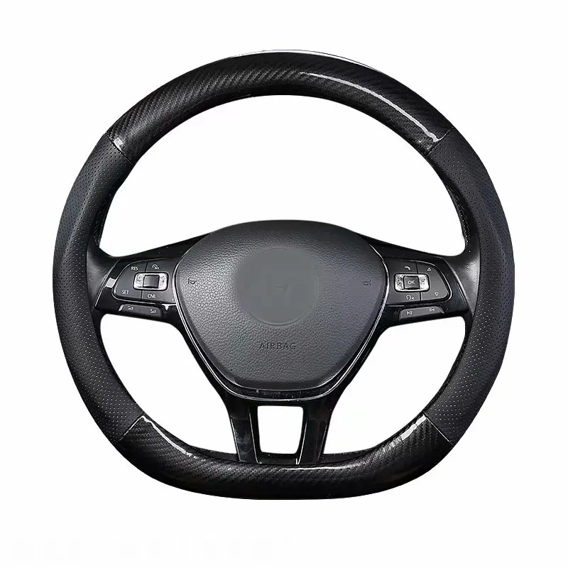 Аксессуары для стайлинга автомобиля кожаный чехол на рулевые колеса размер M 38 см