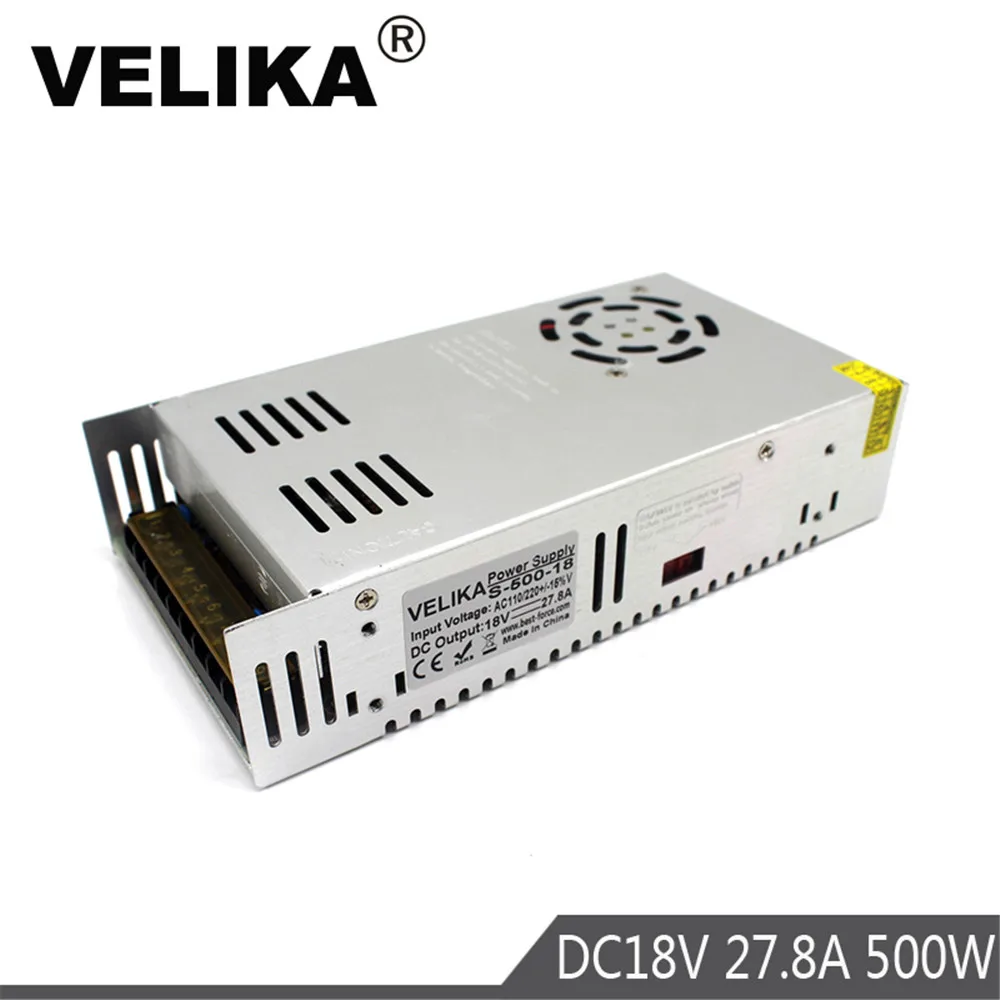 Блок питания постоянного тока трансформатор 18 в 27 8 а 500 Вт от AC110V 220 В до DC18V