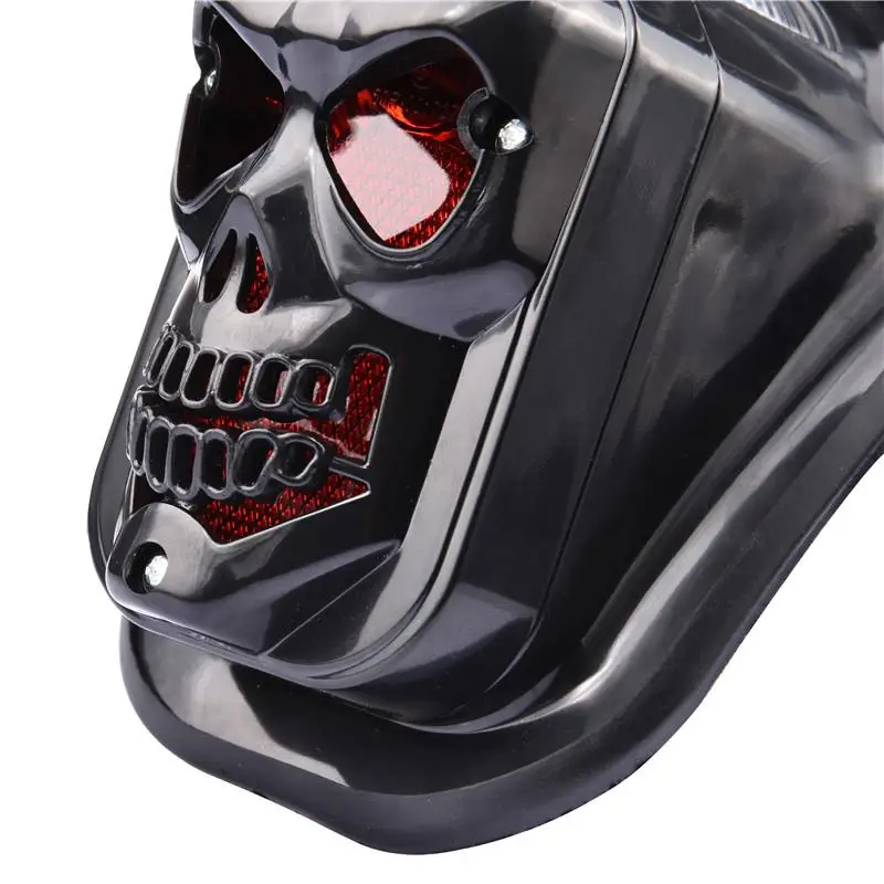 Motorcycle and Electromobile Accessories JOKER Model Modified Skull Shape Taillight Ghost Head LED Brake |