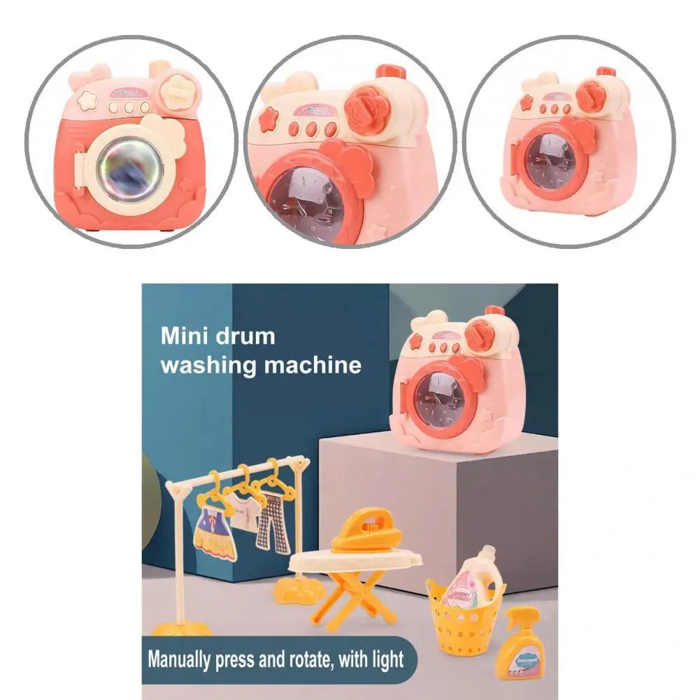 

Drum Washing Machine Compact Safe Interaction Drum Washing Machine Toy Children Washing Machine for Child