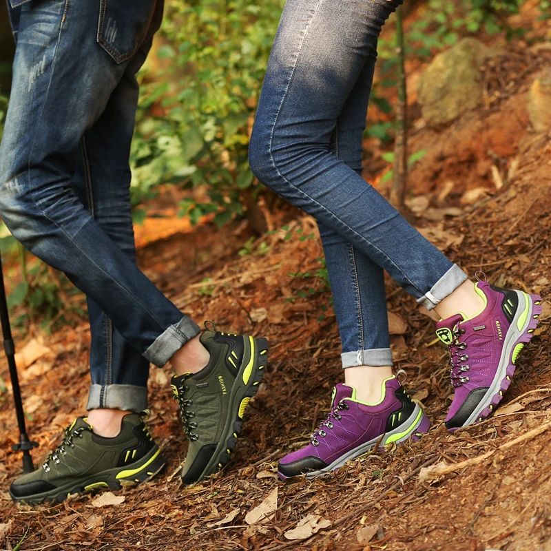 Plus Size Classics Style Hiking Shoes For Men Outdoor Trekking Tourism Camping Shoes Women Climbing Sports Sneakers