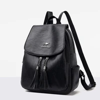 fashion backpack cowhide student bag large capacity outdoor shoulder bag fashion travel bag versatile waterproof womens bag