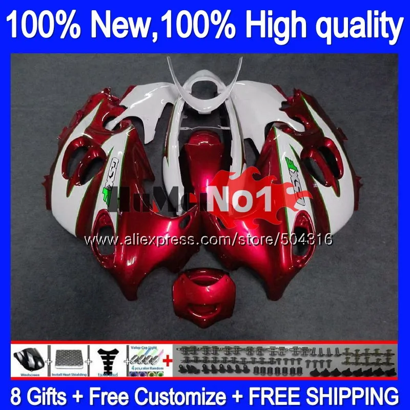 

Body For SUZUKI KATANA GSXF 600 750 GSXF600 98 99 00 2001 2002 12MC.88 GSX600F GSXF750 1998 1999 2000 01 02 Red white Fairing