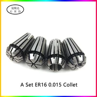 a set precision 0 015 er16 chuck collet engraving machine spring clamp milling cutter cnc spindle lathe milling collet chuck