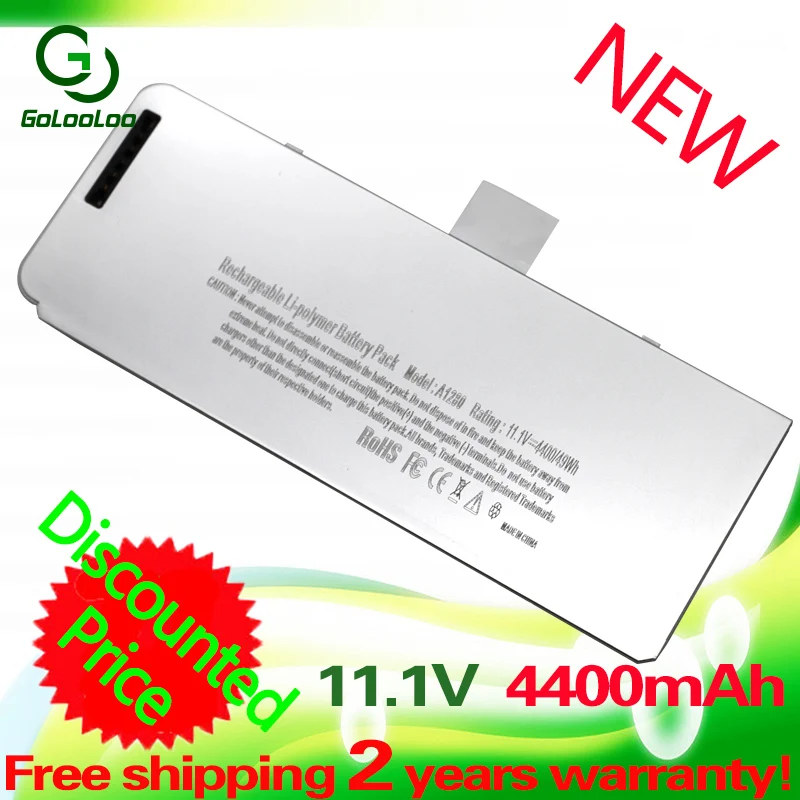 Golooloo 11 1 В 4400 мАч Аккумулятор для ноутбука Apple a1280 MacBook 13 дюймов серия (версия 2008) |