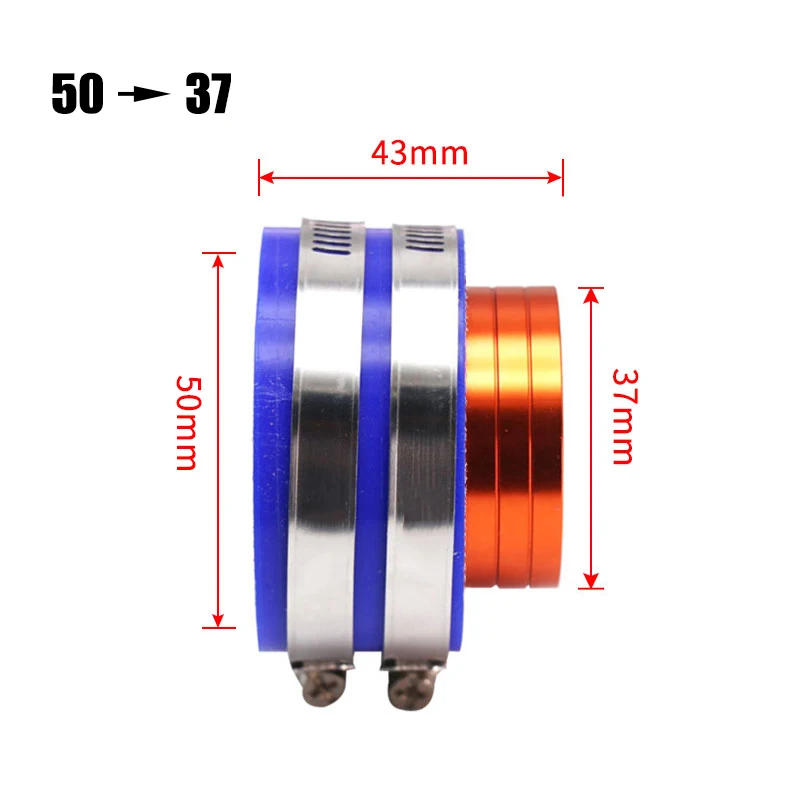 Универсальный мотоциклетный карбюратор, впускной коллектор, фланцевые зажимы, ЧПУ Алюминиевый адаптер интерфейса воздушного соединение фильтра