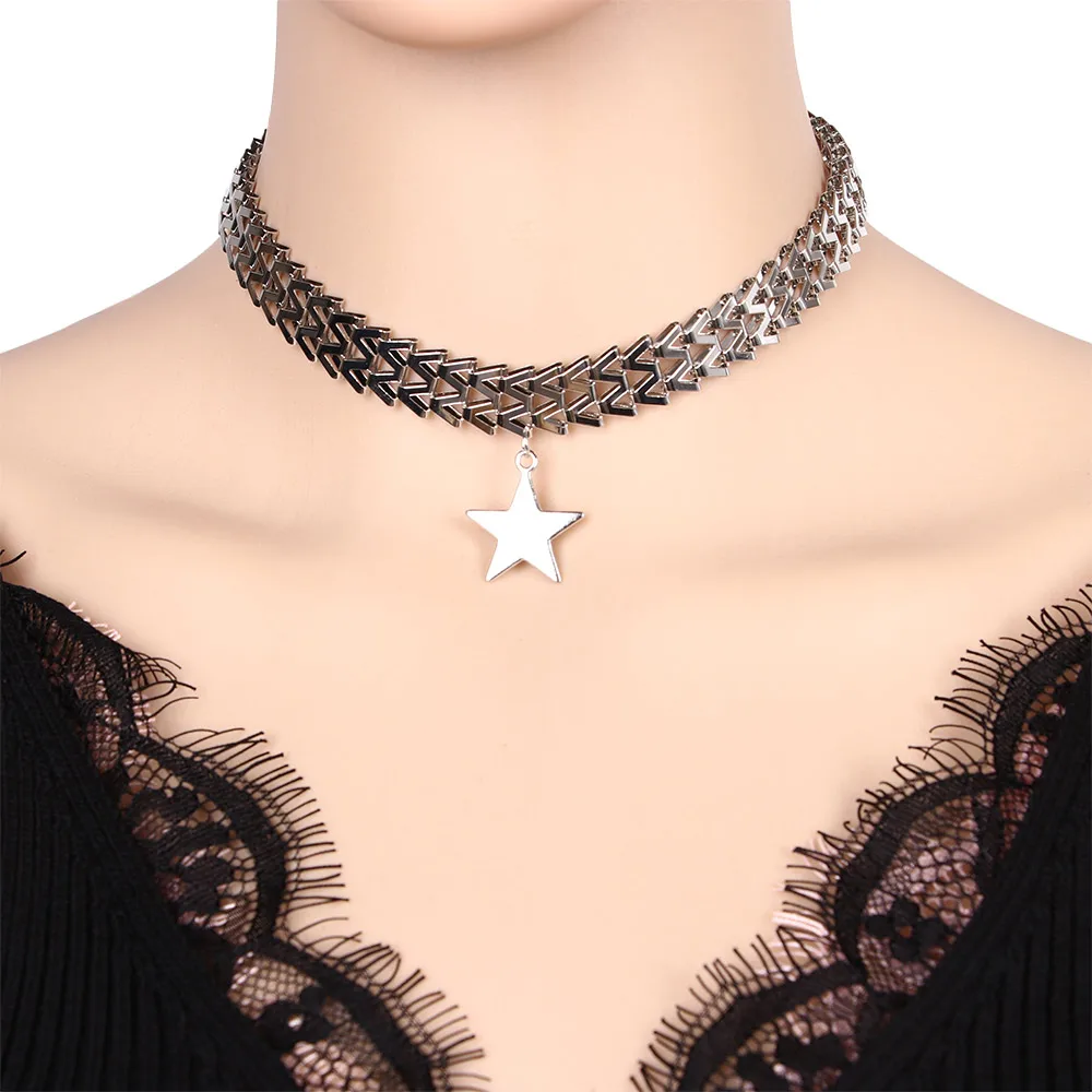 Женское Ожерелье-чокер с подвеской в виде звезды | Украшения и аксессуары