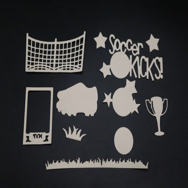 Металлические штампы с футбольной границей кроссовки вырезанные форма для