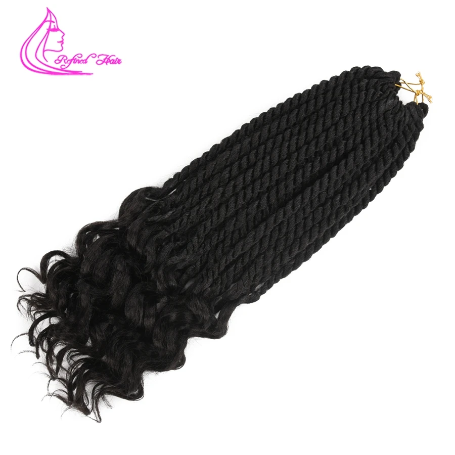 Изысканные волосы 12 корней Короткие крючком косы вьющиеся Сенегальские твист