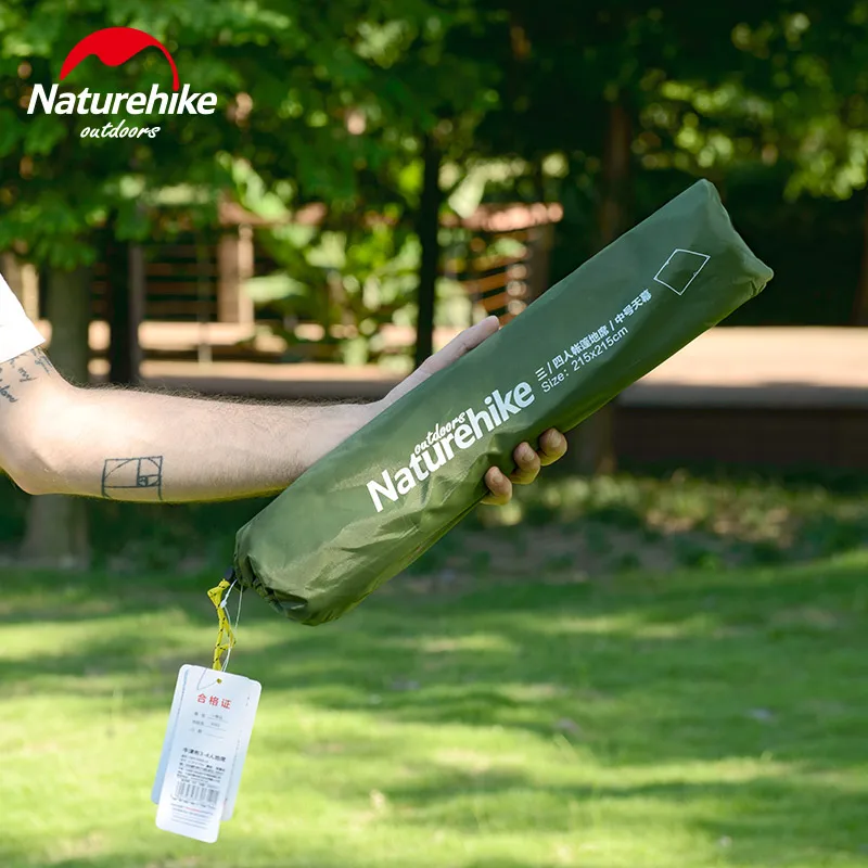 Naturehike 3 4 человек водонепроницаемый PU покрытие высокое качество 210T Оксфорд