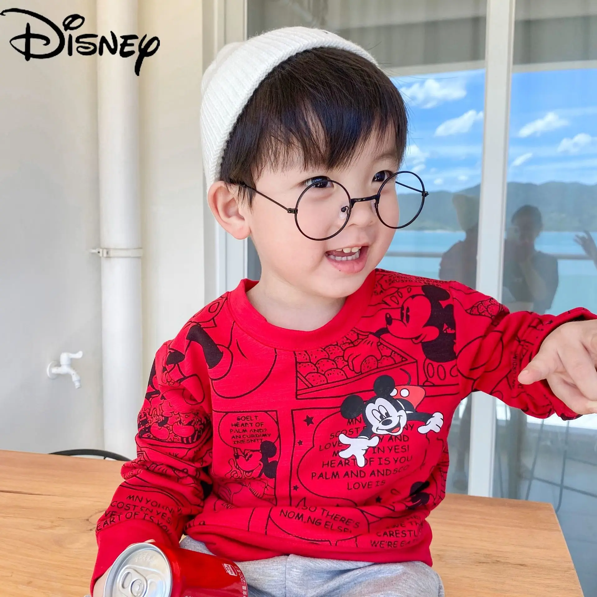 

Original Disney Mickey Minnie Daisy Donald Duck Baby Printed Top Crew Neck Sweatshirt