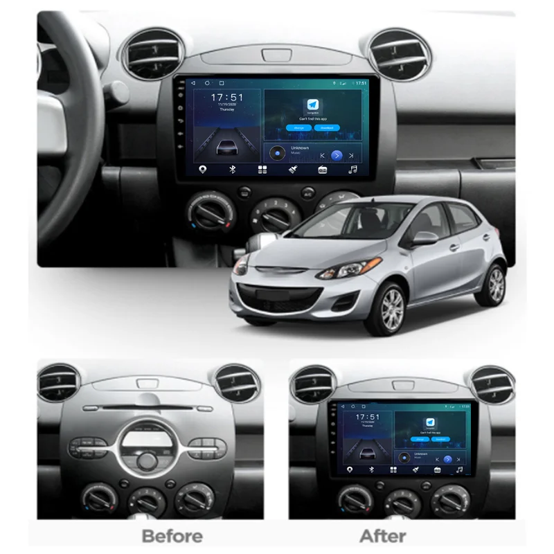 6g 128g car radio for mazda 2 2007 2014 android 10 car multimedia video player autoradio gps navigation stereo carplay no dvd free global shipping
