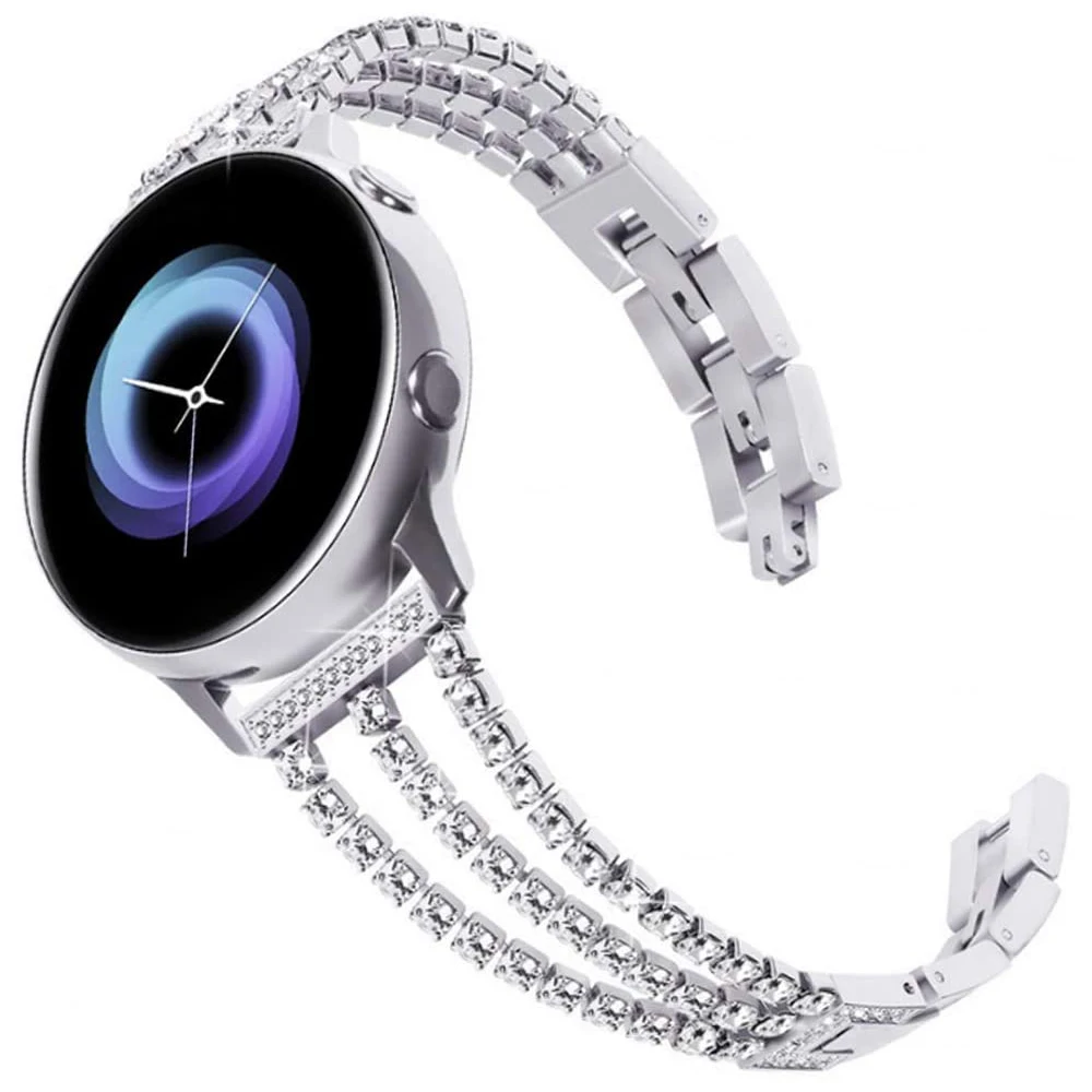 

Women's Diamond Strap for Samsung Galaxy Watch 3 41mm 45mm Band Bracelet S3 S2 42mm 46mm Active 2 Gear Sport 20mm 22mm Wristband