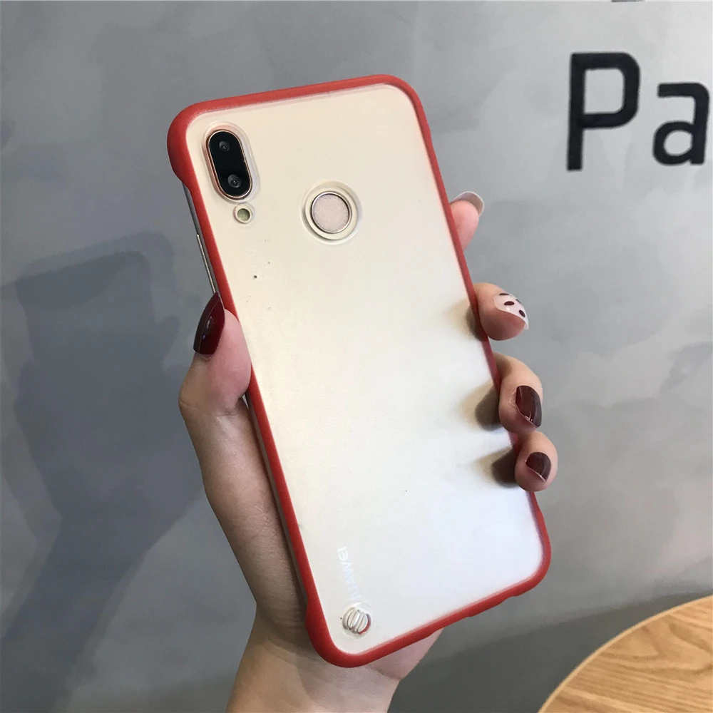 Горячий Feel бампер безрамный чехол для XiaoMi 9 SE 8 Lite A3 A2 TPU + PC матовый RedMi K20 Pro 7A 6A 5A Note 6