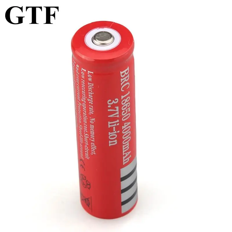 GTF 18650 Батарея 3 7 V 4000 мА/ч Перезаряжаемые Li Ion для Светодиодный фонарь фонарик