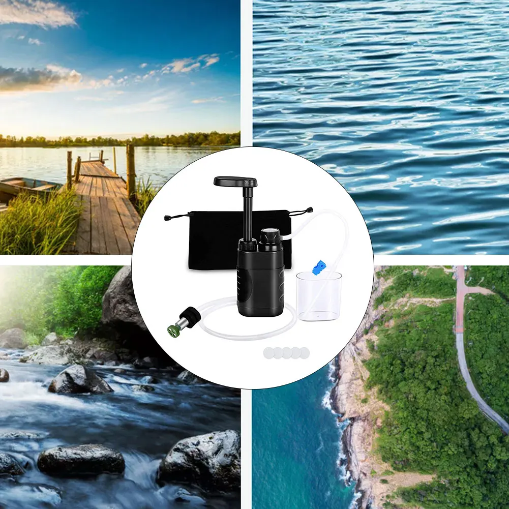 

Outdoor Water Filter Straw Water Filtration System Water Purifier For Family Preparedness Camping Equipment Hiking Emergency