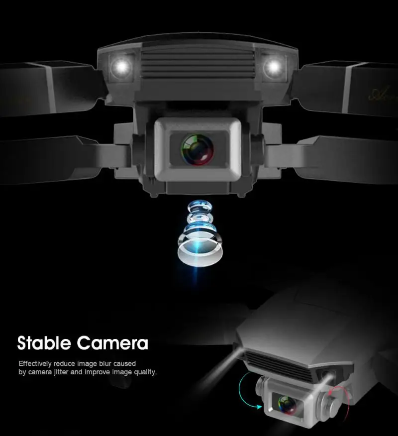 Квадрокоптер E100 складной UAV 4K аэрофотосъемка четырехосевой самолет оптический