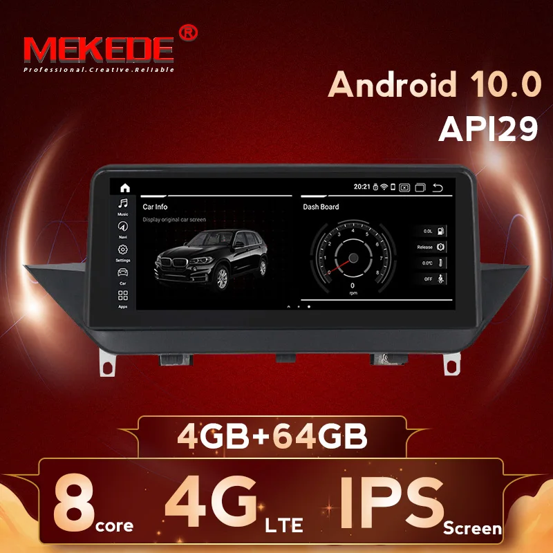 4G Lte Qualcomm 8 core Android 10.0 car multimedia player dvd For BMW X1 E84 2009-2015 with audio radio WIFI RAM 64G ROM | Автомобили и