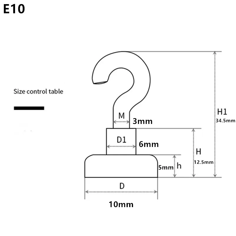 

4Pcs Strong Magnetic Hooks Heavy Duty Wall Hooks Hanger Key Coat Cup Hanging Hanger for Home Kitchen Storage Organization