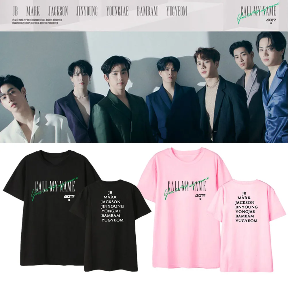 GOT7 Kpop футболки с коротким рукавом модная Мужская Женская Студенческая Одежда