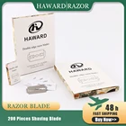 Лезвия для бритвы HAWARD, 200 шт., двусторонние Безопасные лезвия для бритья, импортные лезвия из нержавеющей стали для удаления волос