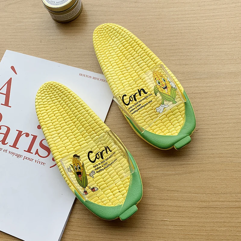 Женские пляжные шлепанцы corn мягкие удобные сланцы пляжная обувь для пар